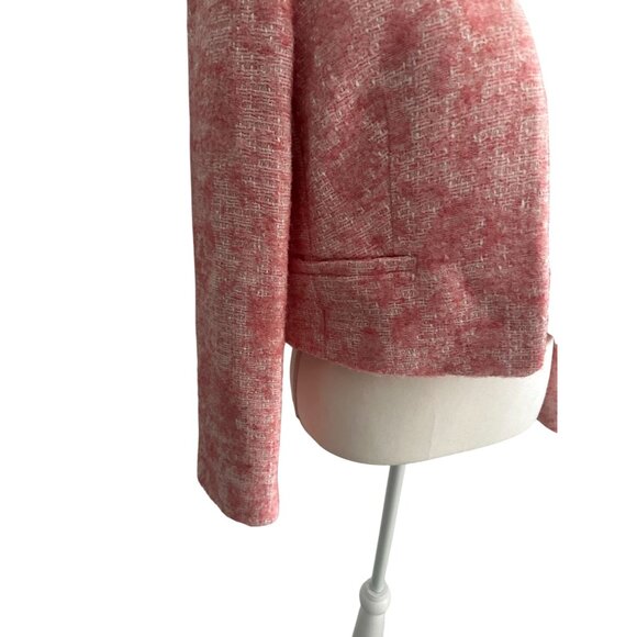 J CREW Pink Wool Blend Mario Bellucci Blazer Jacket Size 14 - Picture 6 of 11